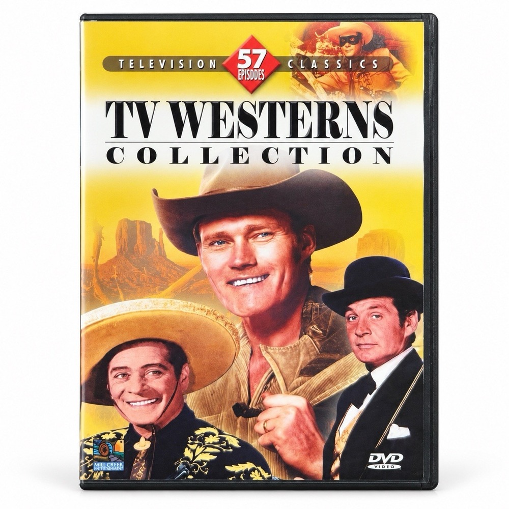 TV Westerns Collection DVD 57 Episodes Roy Rogers Lone Ranger Rifleman Cisco Kid